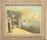 A. Palini, Two Coastal Views, Oil on canvas
