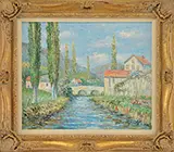 John Clymer, Landscape with Canal
