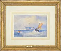 The Rescuers by John Callow, Watercolor, sold Aug 2013