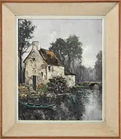 Marcel Masson, Moulin De Jarey, Oil on canvas