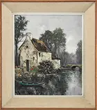 Marcel Masson, Moulin De Jarey, Oil on canvas