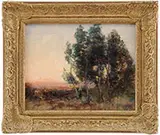 George A. Boyle, Impressionistic Landscape, Oil on canvas