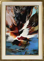 Leonardo M. Nierman, Eternal Wind, Oil on masonite
