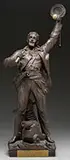 Wagner, A Bon Port, Patinated spelter