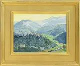 Ron Straka, Torreosirica in the Mist, Oil on Board