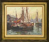 Emile Albert Gruppe, At Dock, Gloucester