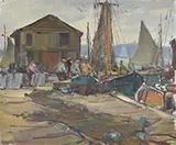 Carl W. Peters, Gloucester Dock Scene