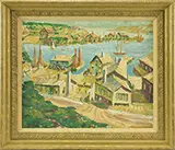 Henry Gasser, View of Gloucester Harbor and Rocky Neck