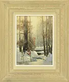 Thomas Nicholas, Winter Silence, Essex, Oil on Masonite