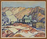 Russell Cheney, Mining at the Foot of Mountains, Oil on canvas