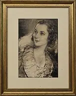 Eric Pape, Portrait of Helen Hayes, Mixed media, charcoal and graphite