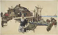 Dean Cornwell, Cape Cod” Illustration, Oil on canvas