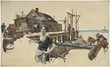 Dean Cornwell, Cape Cod” Illustration, Oil on canvas