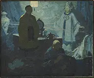 Dean Cornwell, The Opium Den, Oil on canvas