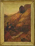 Unsigned, Surprise Visitor, Oil on canvas