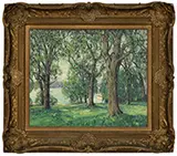 Frank Swift Chase, Sloan Estate, Great Neck, Long Island, Oil on canvas