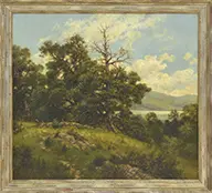 Robert Melvin Decker, Adirondack Landscape, Oil on canvas
