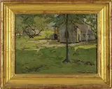 Walter Farndon, A Little Sunlight, Oil on panel