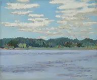 Robert L. La Hotan, Summer Clouds, Oil on canvas