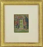 Frank Convers Mathewson, The Studio Door, Watercolor and gouache on paper