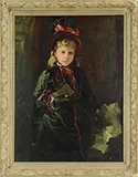 Weedon Grossmith, Girl with Parasol, Oil on canvas