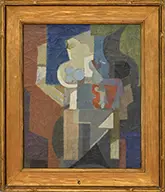 Agnes Weinrich, Untitled Cubist Composition, Oil on canvas