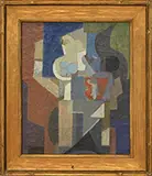 Agnes Weinrich, Untitled Cubist Composition, Oil on canvas
