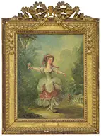 Jean-Frédéric Schall, La Petite Danseuse La Rose, Oil on canvas