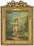 Jean-Frédéric Schall, La Petite Danseuse La Rose, Oil on canvas