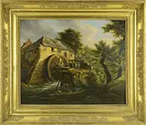 Jean Duplessis-Bertaux, The Mill, Oil on wood panel