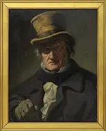 Paul Wante, Portrait of Richard Wagner, Oil on masonite
