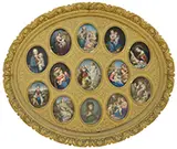 Michel Menghini, Thirteen Old Master Miniatures, Set of thirteen watercolor miniatures after famous old master works