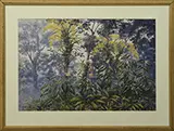 Gonzalo Ariza, Lush Tropical Forest Landscape, Watercolor on paper