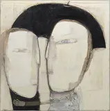 A Couple by Yasunori Fukushima, Oil on canvas, sold Mar 2015
