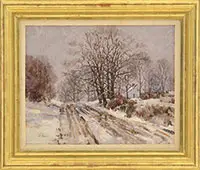 Peter Rolfe, On the Road to Nobleboro, Oil on canvas