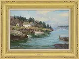 Paul Strisik, Morgans Cove, Oil on canvas