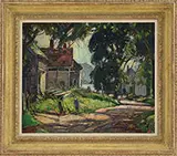 William Lester Stevens, Morning Stroll to Somes Sound, Oil on canvas