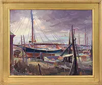 Bob Blue, Approaching Storm, Oil on canvas