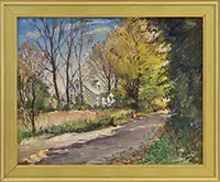 The White House by Antonio Cirino, Oil on canvas, sold Feb 2017