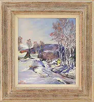 Roger Deering, Frosty Weather, White Mountains Nh, Oil on canvas