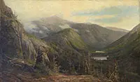 Edward Hill, Panoramic View of the Mount Washington Valley, Oil on canvas