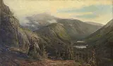 Edward Hill, Panoramic View of the Mount Washington Valley, Oil on canvas
