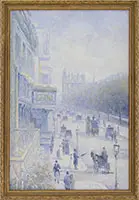 5Th Avenue New York City by Gail Sherman Corbett, Oil on canvas, sold Feb 2017