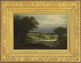 Laura Woodward, A View Across the Pond, Oil on canvas