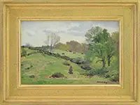 Summer Grazing by Bernard Corey, Oil on panel, sold Feb 2017