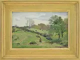 Bernard Corey, Summer Grazing, Oil on panel