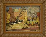 Mt Vernon by Hayley Lever, Oil on panel, sold Feb 2017