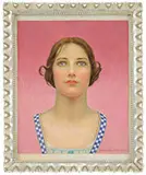 Charles Allen Winter, Portrait of a Young Woman, Oil on board