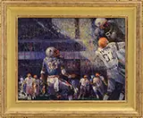 John Terelak, The Catch” -New England Patriots, Oil on canvas