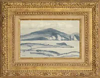 Robert Henri, Minaun Cliffs, Achill Island, County Mayo, Ireland, Watercolor on paper